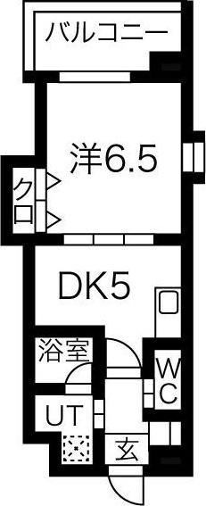 W.O.B.SAKAI(1DK/4階)の間取り写真