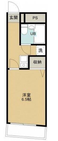 レジデンスオカノ(1K/2階)の間取り写真