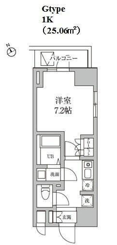 レジディア日本橋馬喰町Ⅱ(1K/3階)の間取り写真