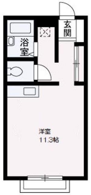 クレール志木(ワンルーム/2階)の間取り写真