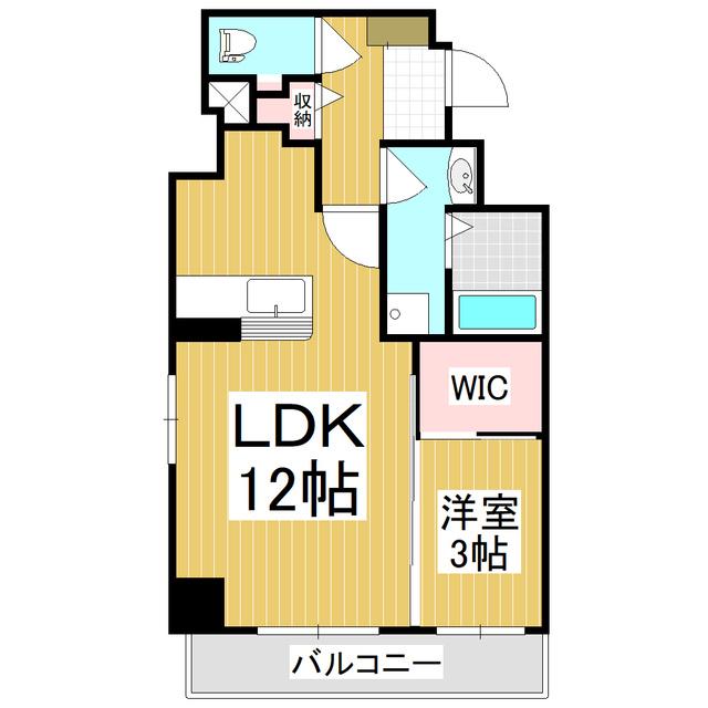 ラ・リジエール大門(1LDK/4階)の間取り写真