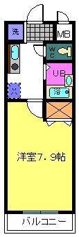 ルーチェI番館(1K/1階)の間取り写真