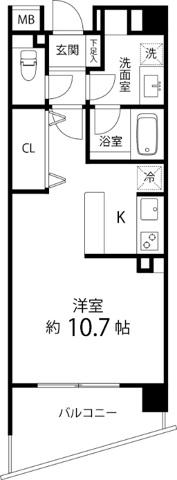 グレイスコート志村三丁目(1DK/3階)の間取り写真