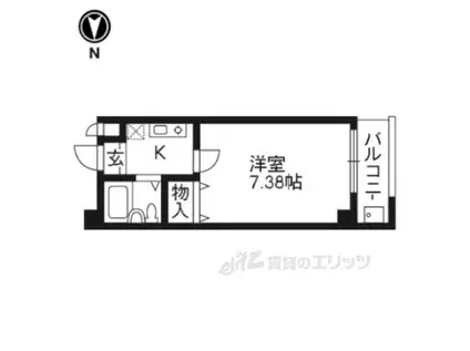 IZUTSUYA久(1K/3階)の間取り写真