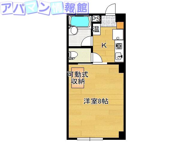 プラザドゥロード(1K/1階)の間取り写真