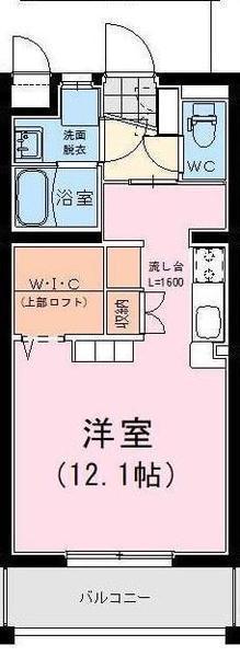 MAISON DE MAUVE (ワンルーム/1階)の間取り写真