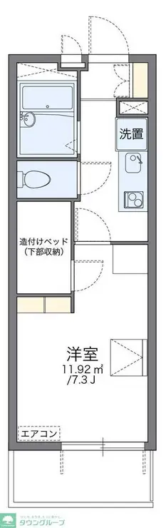 レオパレスブリエスト 2階階 間取り