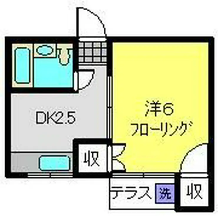 ホワイトコートカヤ 1階階 間取り