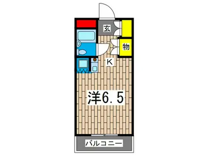 WIN有賀(1K/2階)の間取り写真