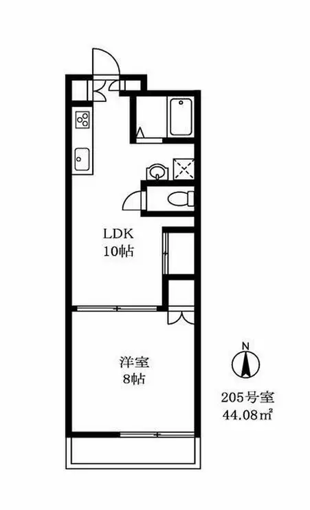 ソレイユ自由が丘 2階階 間取り