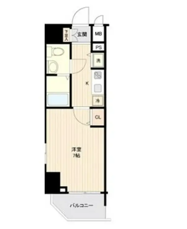 ガーラ・ステーション新宿御苑前 3階階 間取り