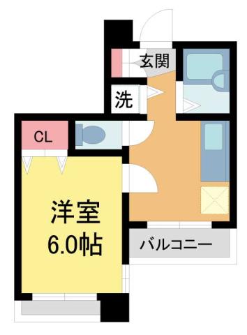 APRICITY西宮駅前(1K/10階)の間取り写真