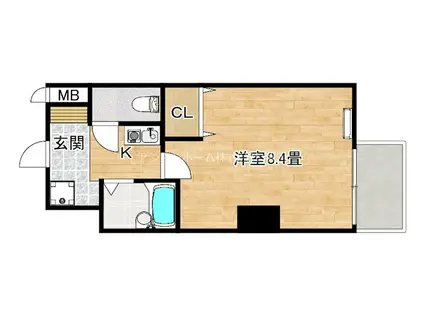 オアシス堺(1K/7階)の間取り写真