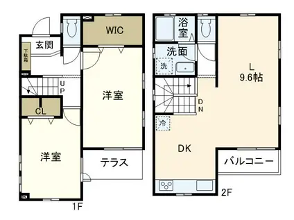 ラフィーネ深沢(2LDK/1階)の間取り写真