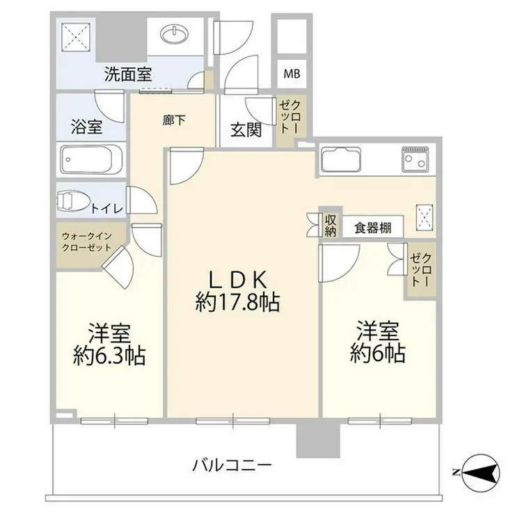 パークタワー晴海 29階階 間取り