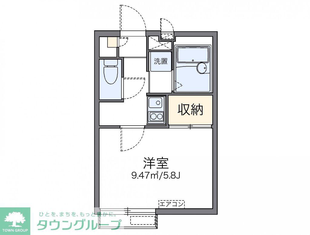 レオパレスネオ(1K/3階)の間取り写真