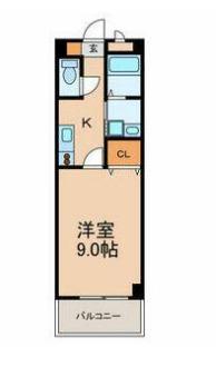 イースト COURT妙典(1K/3階)の間取り写真