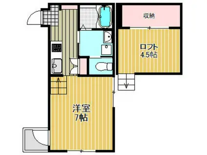 リリーレジデンス(ワンルーム/1階)の間取り写真