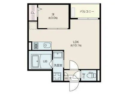 JACK YAMAKII(1LDK/1階)の間取り写真