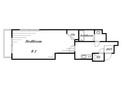 PARK RESIDENCE 西千葉(1K/3階)の間取り写真