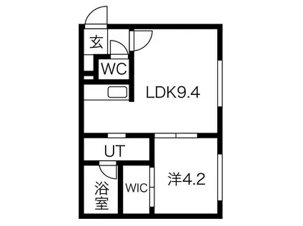 HALLEY VIEW(1LDK/3階)の間取り写真