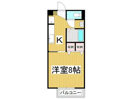 AMBITIOUSI(1K/1階)の間取り写真