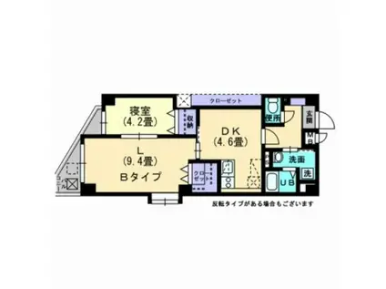 ヴェラヴィータ泉町III(2DK/3階)の間取り写真