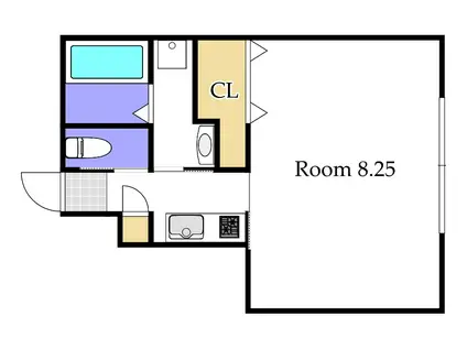 ORCA ANNEX(1K/1階)の間取り写真
