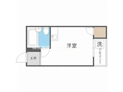 ルミナス福島(ワンルーム/3階)の間取り写真