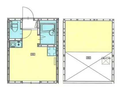 ティーティー白楽(ワンルーム/2階)の間取り写真