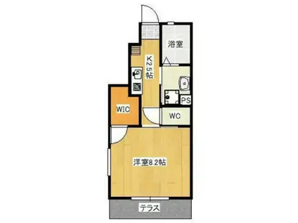 ESLEAD HOUSEN(1K/1階)の間取り写真