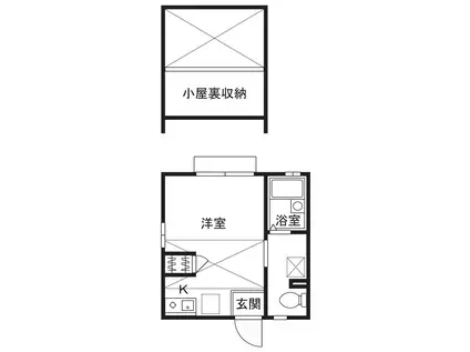 ルーチェ向ヶ丘遊園(ワンルーム/1階)の間取り写真