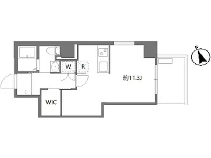 アリカ曳舟II(ワンルーム/6階)の間取り写真