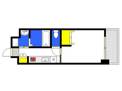 THE GIULIA ORIENT BLD NO.125(1K/9階)の間取り写真