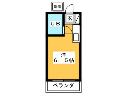 シーサイドアオキ(ワンルーム/1階)の間取り写真