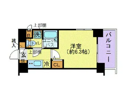 フェニックス西新宿弐番館(1K/2階)の間取り写真