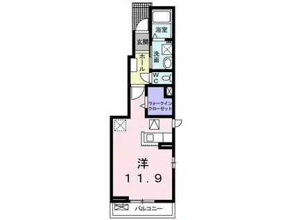 メゾン・ド・本郷(ワンルーム/1階)の間取り写真