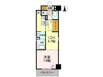 ル・ソレイユ(1LDK/2階)の間取り写真