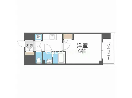 エスリード難波レジデンス(1K/3階)の間取り写真