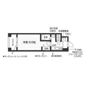 ウイステリア神宮西(1K/5階)の間取り写真