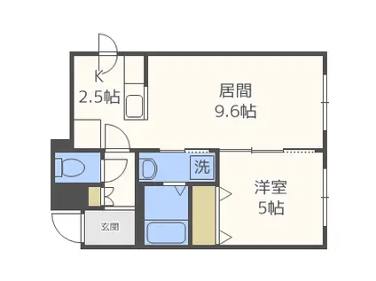 ステラカーサ(1LDK/3階)の間取り写真