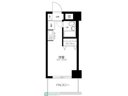 日神パレス板橋本町第3(ワンルーム/4階)の間取り写真