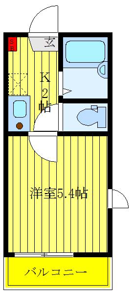 ソラーナ北赤羽(1K/1階)の間取り写真