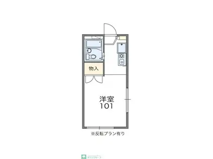 レオパレスアムールI(1K/1階)の間取り写真
