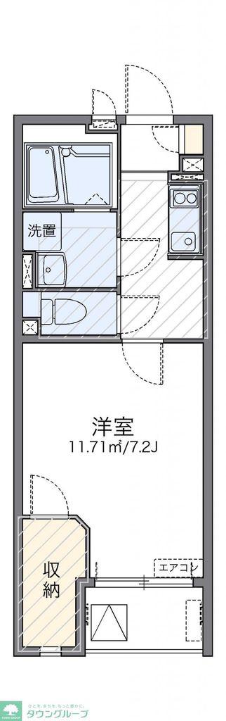 レオネクストラギ II(1K/3階)の間取り写真