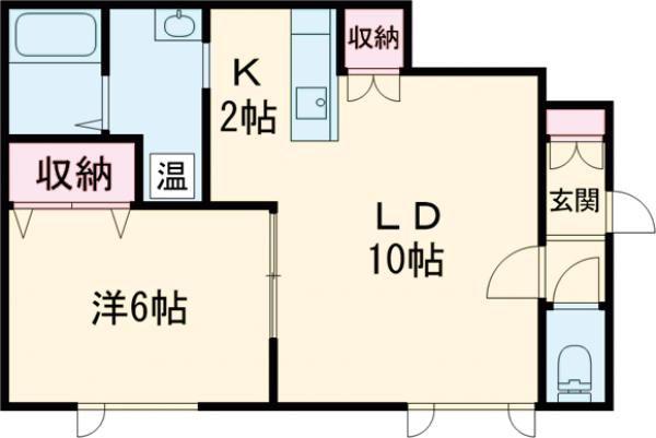 ETERFORT(1LDK/1階)の間取り写真