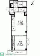 メゾンフォーシーズンズ(1LDK/2階)の間取り写真