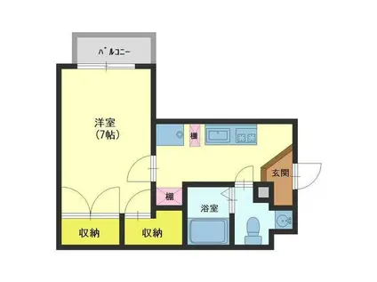 アーバンハイツ根塚(1K/3階)の間取り写真