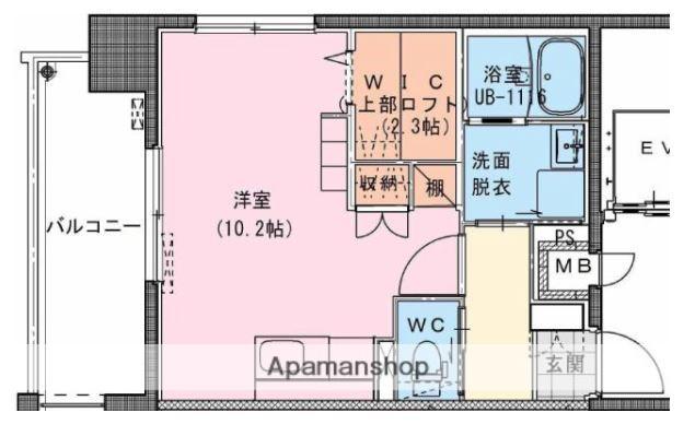 RIVIERE CHAMP 宮田町(ワンルーム/10階)の間取り写真