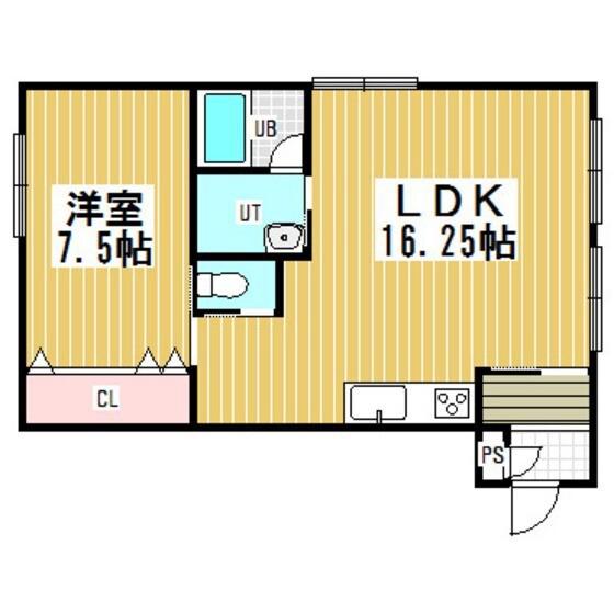 パークスクエア(1LDK/1階)の間取り写真